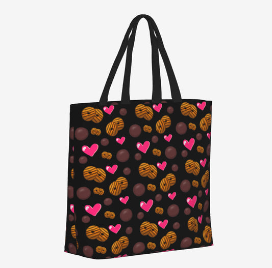 Cookie Love hopping Tote w/ Zipper- Preorder