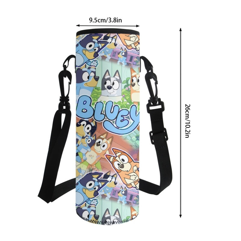 Blue Dog Water Bottle Carrier Bag- - Preorder - ETA Early Aug. 2024