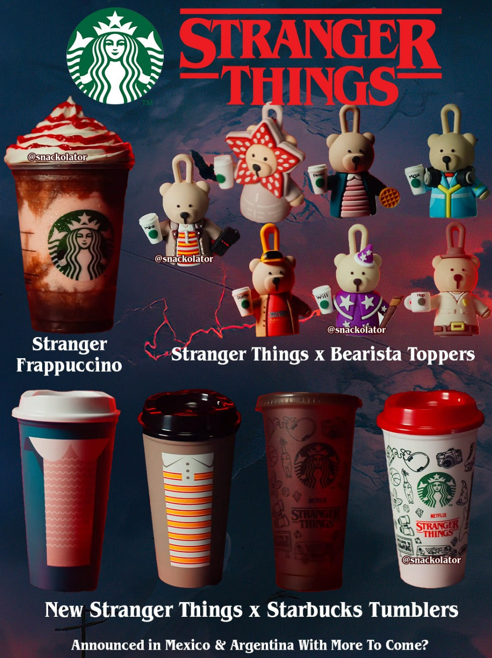 Starbucks Stranger Things Mexican Exclusive Release - Preorder