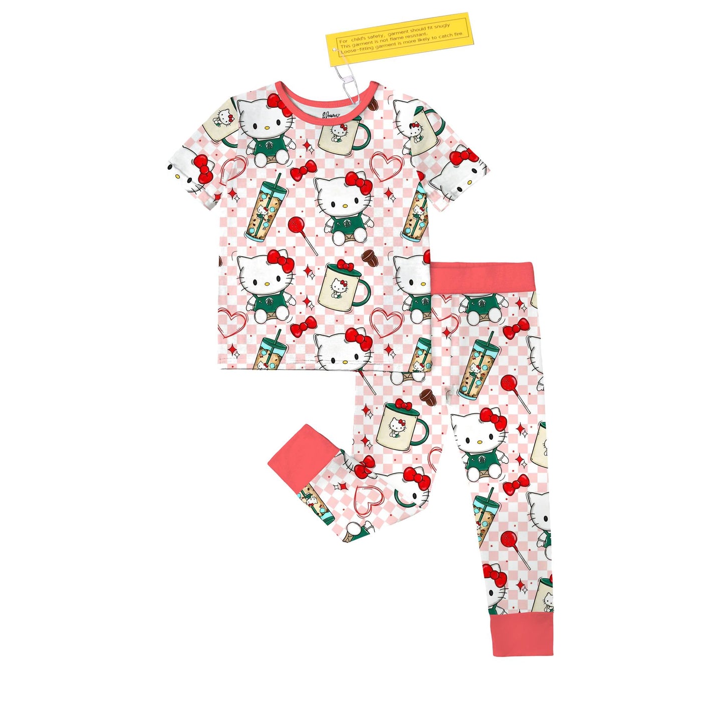 Hello Kitty & Coffee Bamboo PJ Set