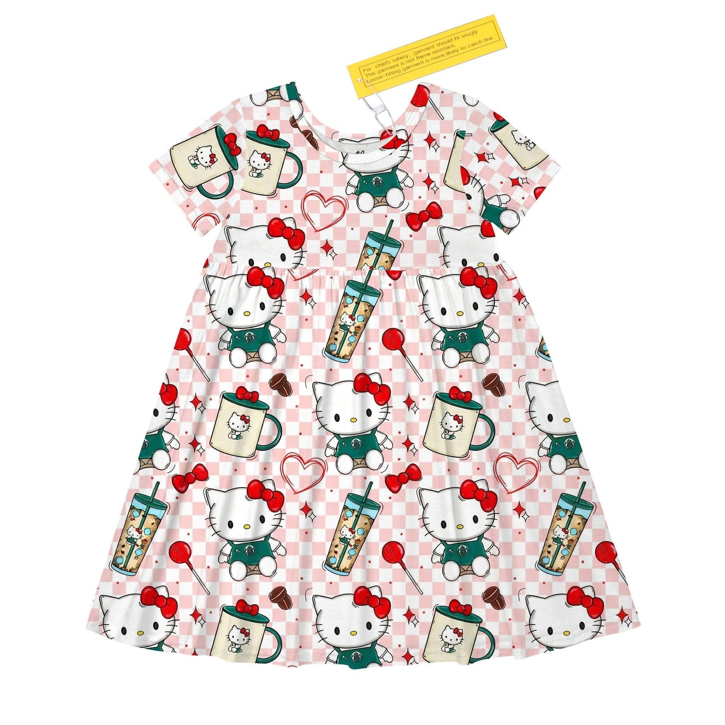 Hello Kitty Coffee Bamboo Dress