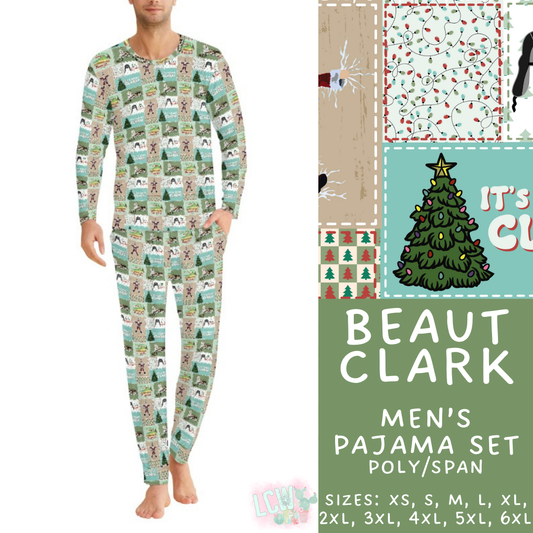 Batch #412 - Christmas Family Pajamas 2 - Closes 9/12 - ETA late October - Beaut Clark Men's Pajama Set