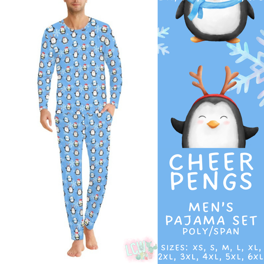 Batch #412 - Christmas Family Pajamas 2 - Closes 9/12 - ETA late October - Cheer Pengs Men's Pajama Set