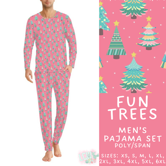 Batch #412 - Christmas Family Pajamas 2 - Closes 9/12 - ETA late October - Fun Trees Men's Pajama Set