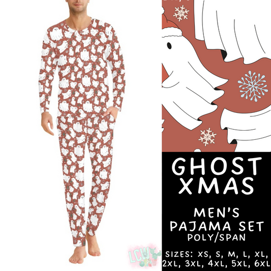 Batch #412 - Christmas Family Pajamas 2 - Closes 9/12 - ETA late October - Ghost Xmas Men's Pajama Set