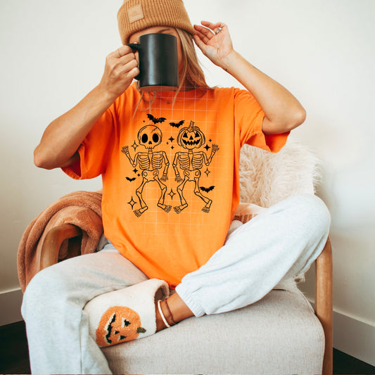 Halloween Skellies Black Print
