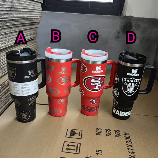 40 ounce Football Tumblers