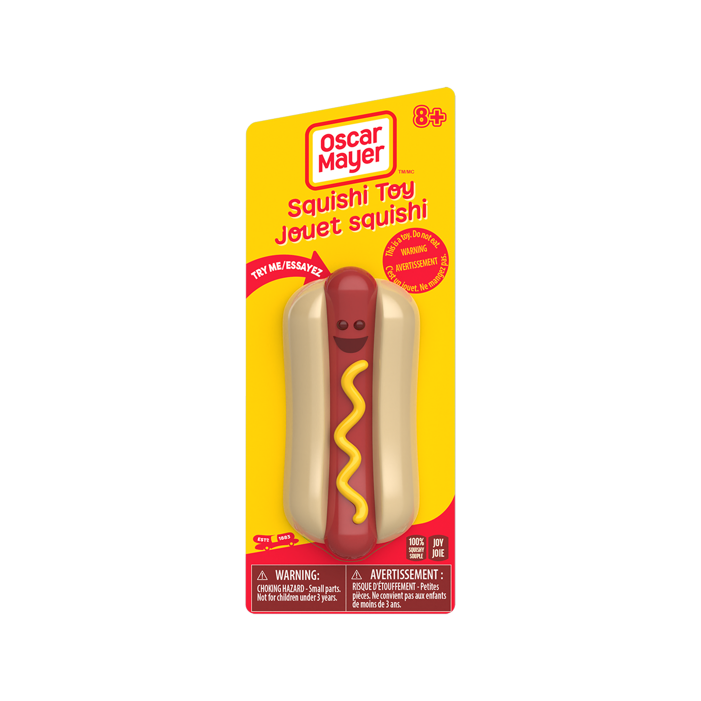 Licensed OSCAR MAYER SQUISHI HOT DOG TOY -  Preorder - ETA Aug to Sept.