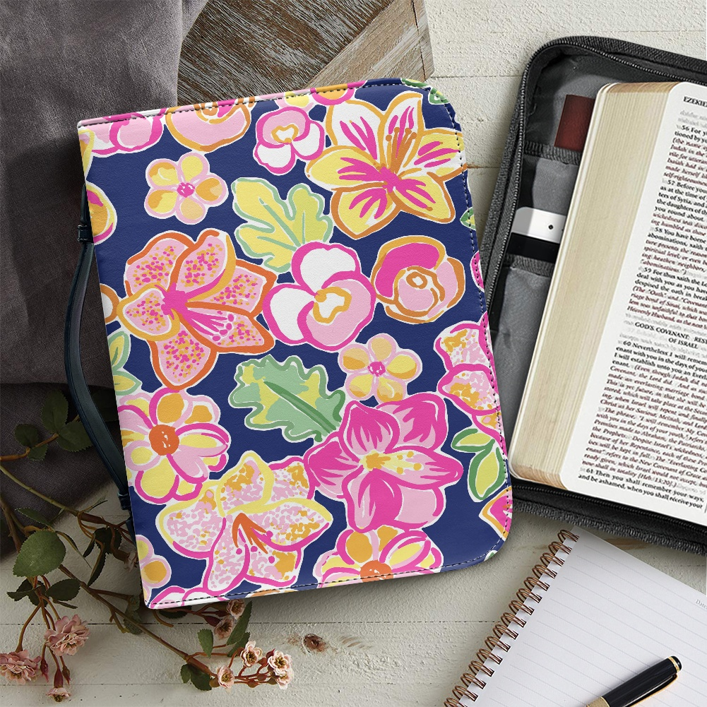 Pink Floral Journal / Bible Cover- Preorder - Closing 7/18 - ETA Mid August