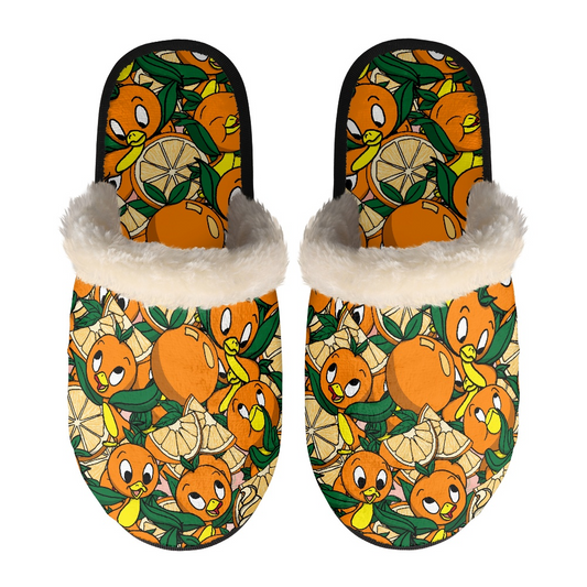 Orange Bird Slippers (no heel)