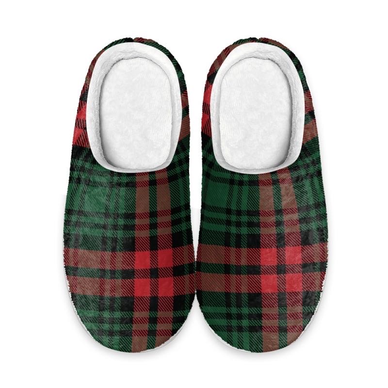 Plaid Slippers (Full Heel)