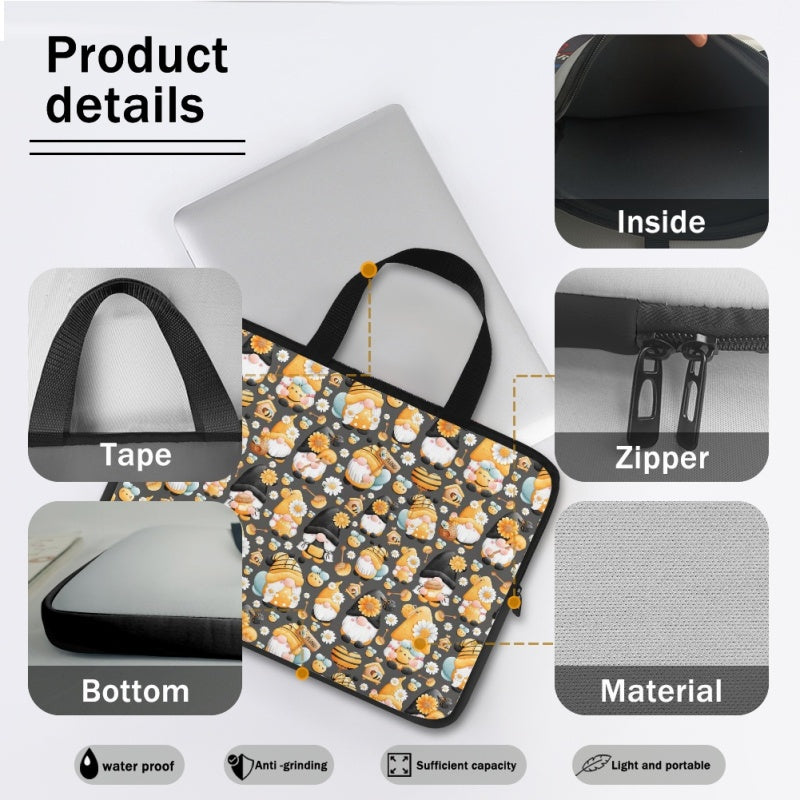 Bee Gnomes Laptop Case - Preorder - ETA Early Aug. 2024