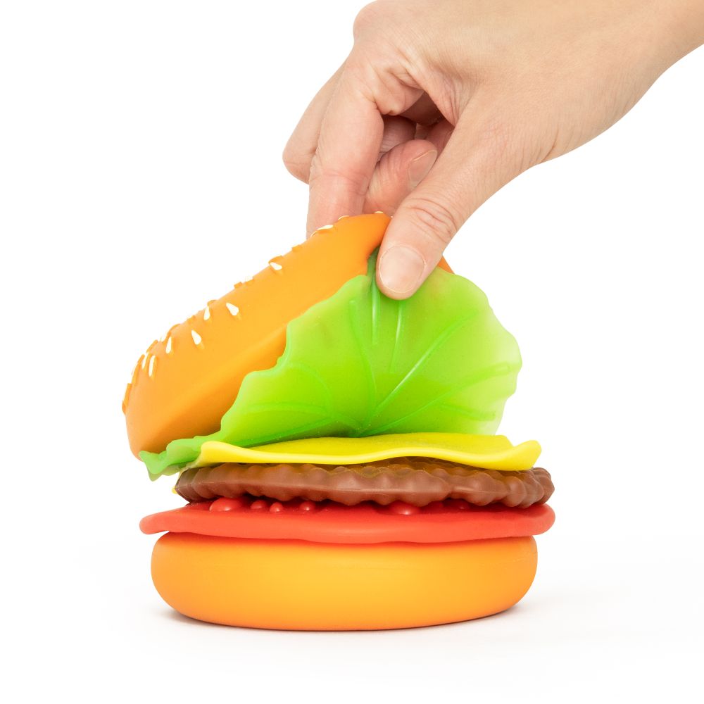 The Big Squij Peel & Stack Burger Slow-Rise Squishy Toy-  Preorder - ETA Late Oct 2026