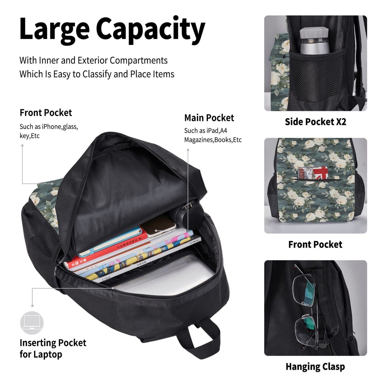 Floral Camo Backpack Set -  Preorder - Closing 7/18 - ETA mid Aug.