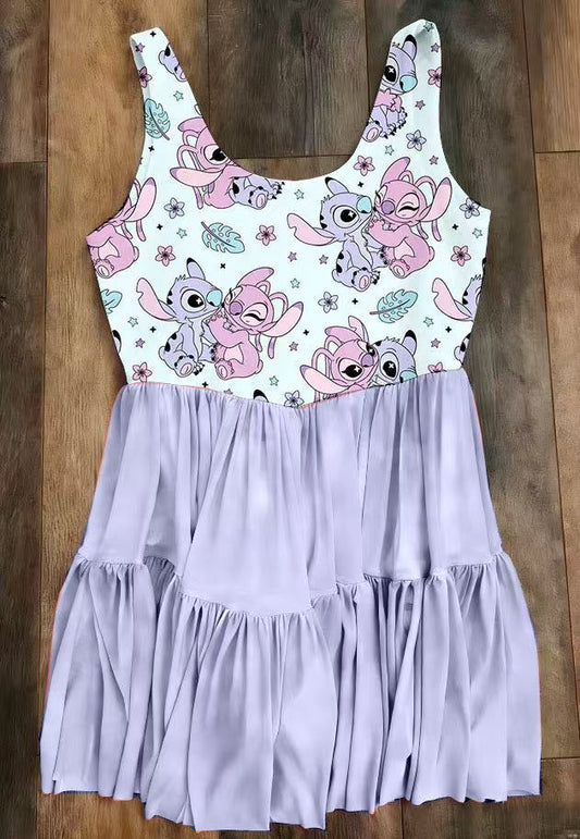 Kid's Stitch Mesh Dress w/ Shorts Underneath- Preorder  - ETA early April