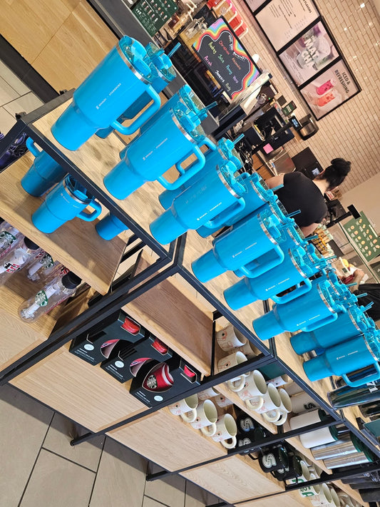 Stanley Starbucks 40 ounce AND 20 ounce Bundle Blue Spring March 2026 Release