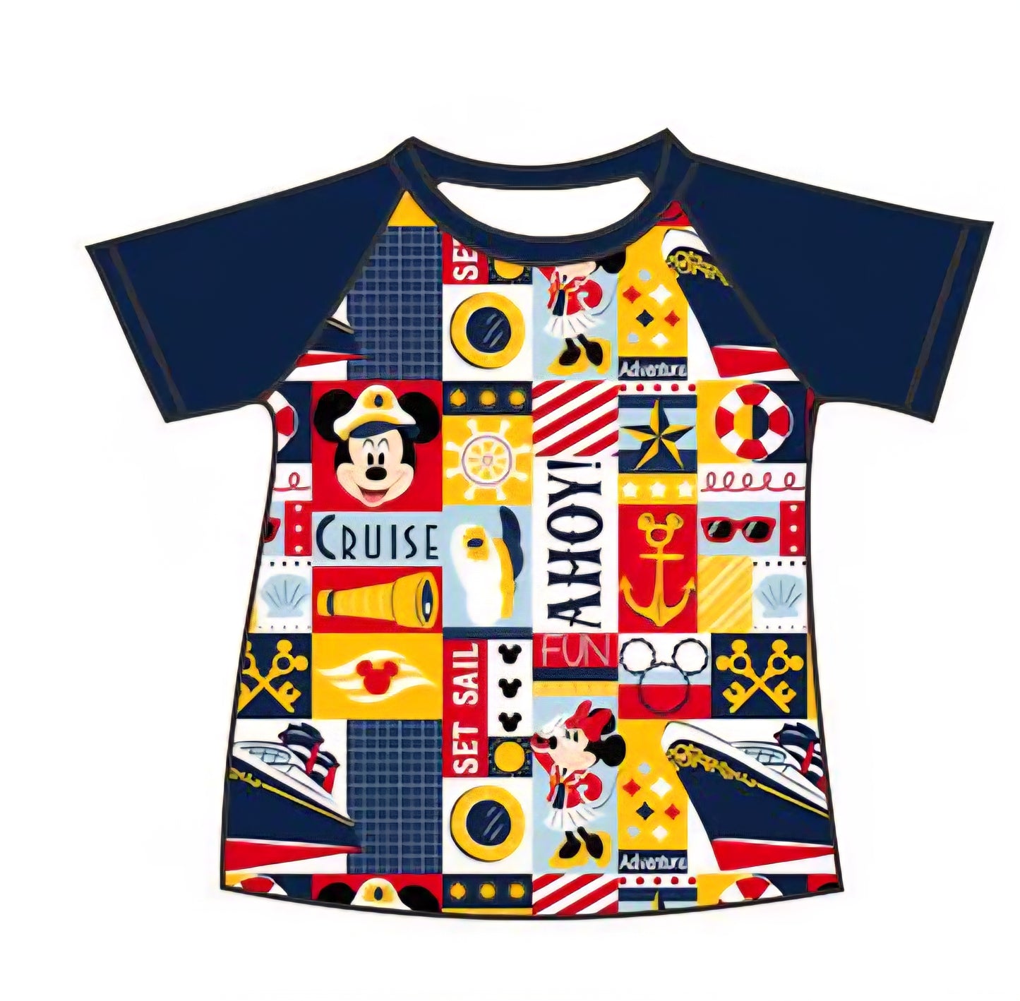 Ahoy Mouse Raglan Kid's Shirt- Preorder  -  ETA 4 to 6 weeks