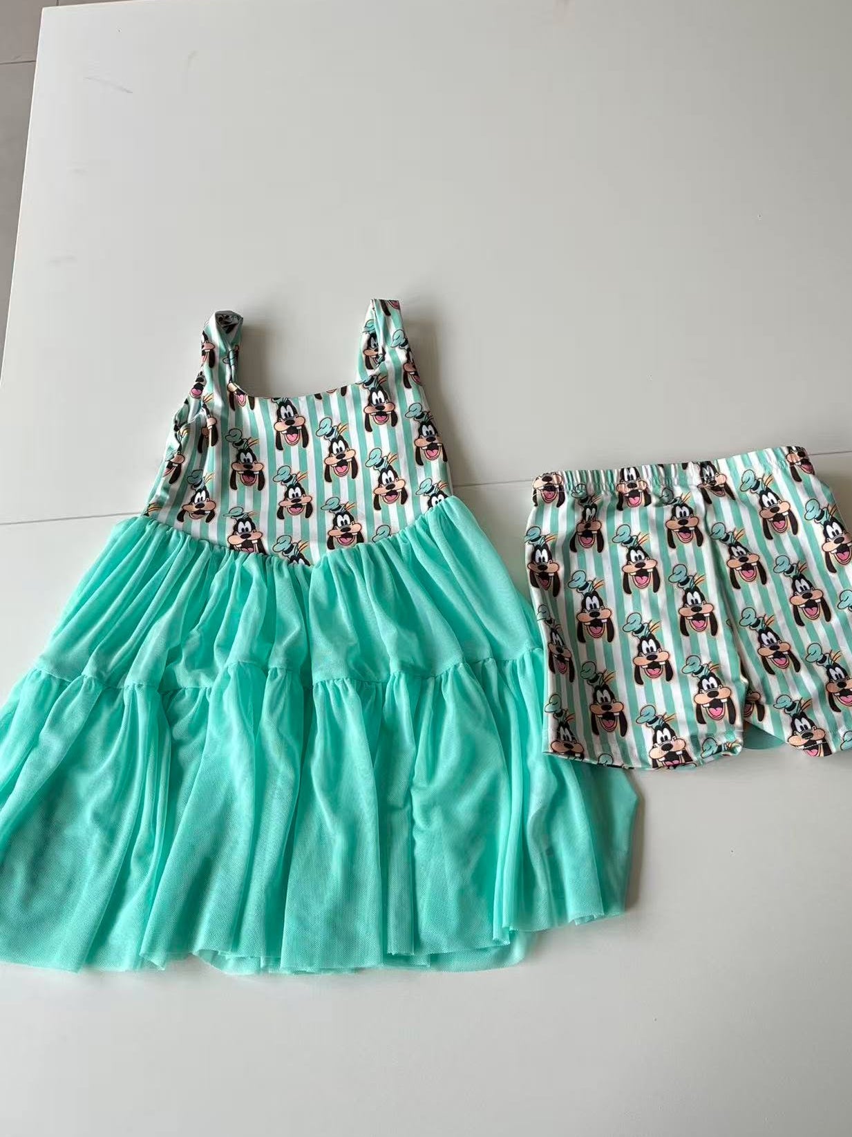 Kid's Goofy Mesh Dress w/ Shorts Underneath- Preorder  - ETA is 4 to 6 weeks