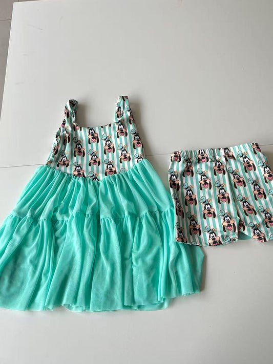Kid's Goofy Mesh Dress w/ Shorts Underneath- Preorder  - ETA is 4 to 6 weeks