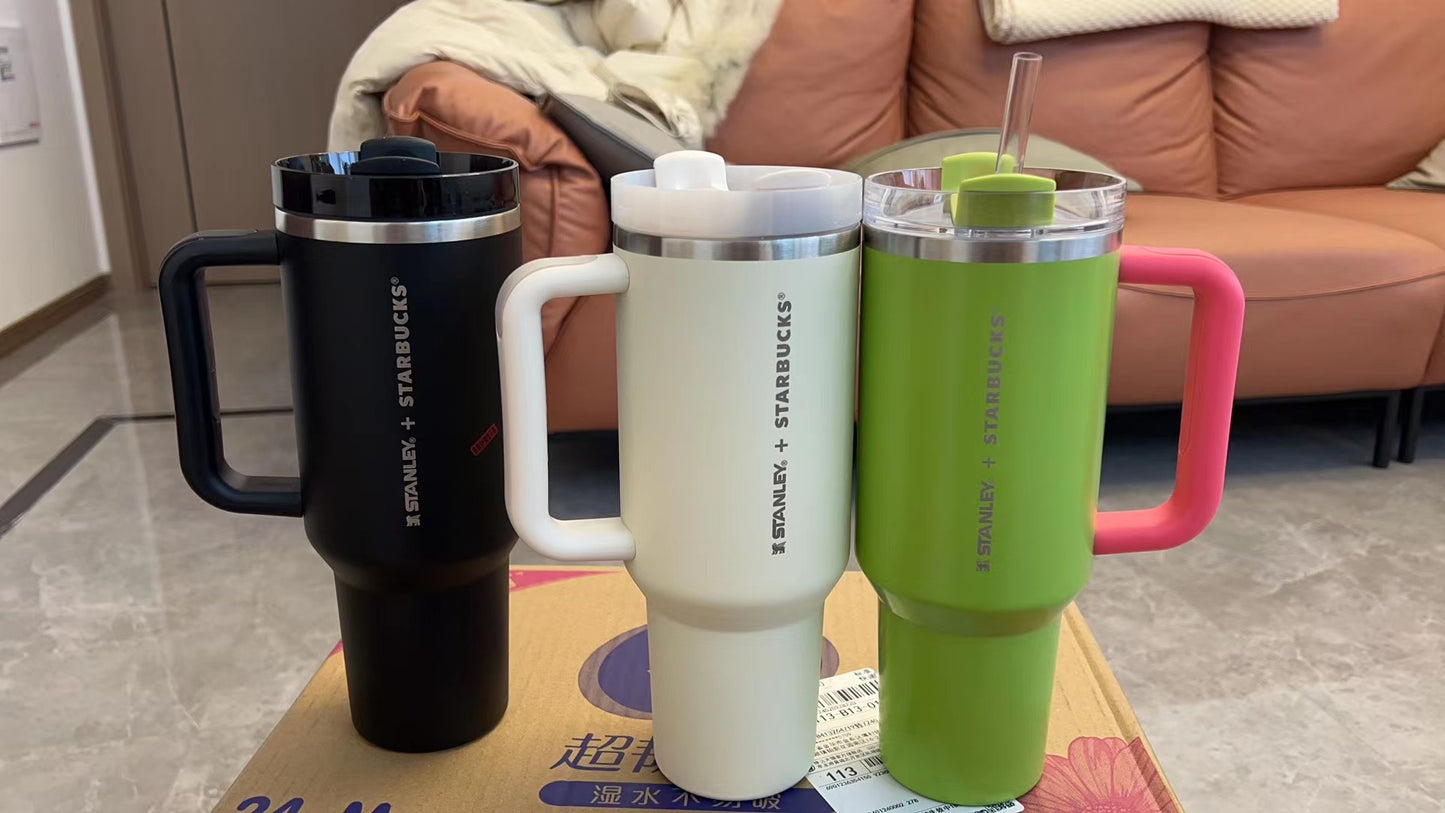 Authentic Starbucks Stanley 40 ounce Black Quencher Tumbler - 2 week TAT