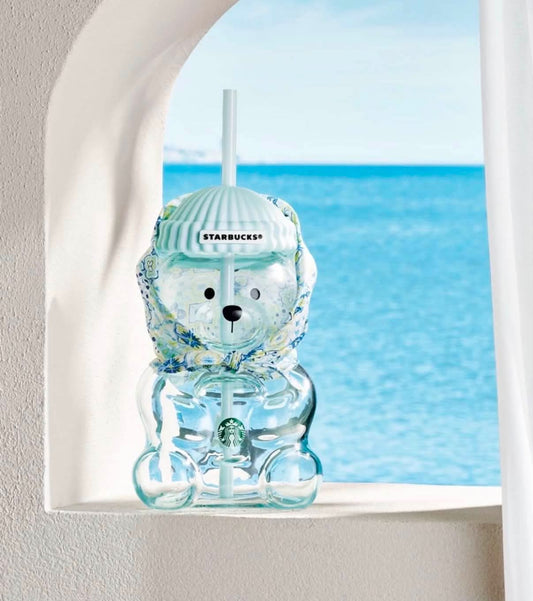 Starbuck Korea Summer Bear Glass Cup  - AUTHENTIC - Preorder