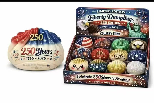 Americana Patriotic Dumpling Squishy Toys - 2 to 3 week ETA