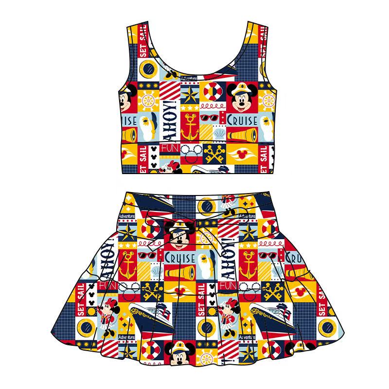 Adult  Ahoy Mouse Skort Set Preorder - ETA 4 to 6 weeks