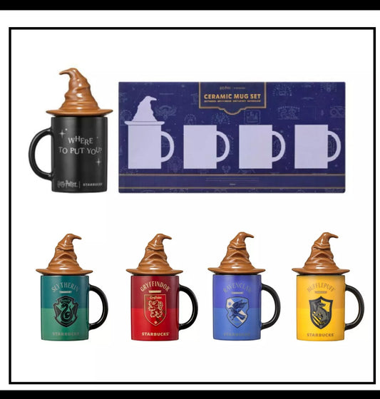 Starbucks korea 2025 New Year (c) Harry Potter Color Changing Mug and Sorting Hat