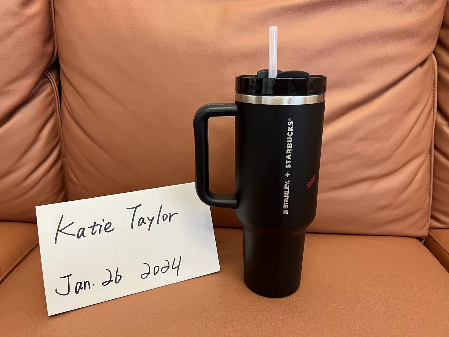 Authentic Starbucks Stanley 40 ounce Black Quencher Tumbler - 2 week TAT