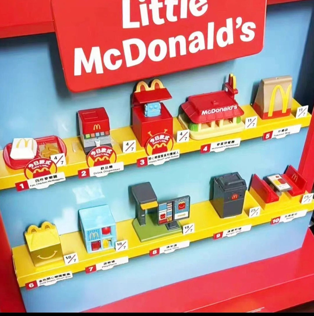 2025 Little Mcdonald's Toy Set from China Mcdonald's - PREORDER- TAT about 1 to 2 weeks