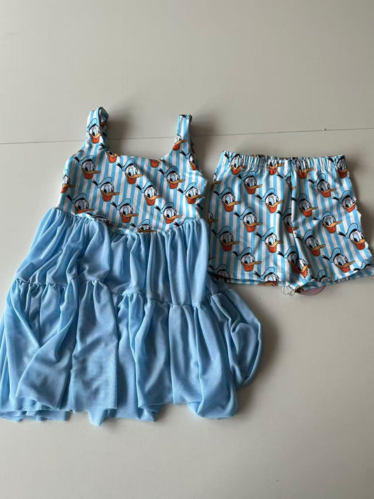 Kid's Donald Mesh Dress w/ Shorts Underneath- Preorder  - ETA is 4 to 6 weeks