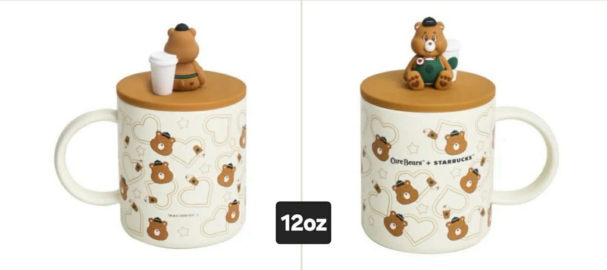 Starbucks Carebear 12 ounce  Mug  Brown Taiwan - AUTHENTIC - Preorder