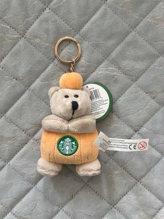 Starbucks France Halloween Jack-O-Lantern  Plush Keychain- Preorder