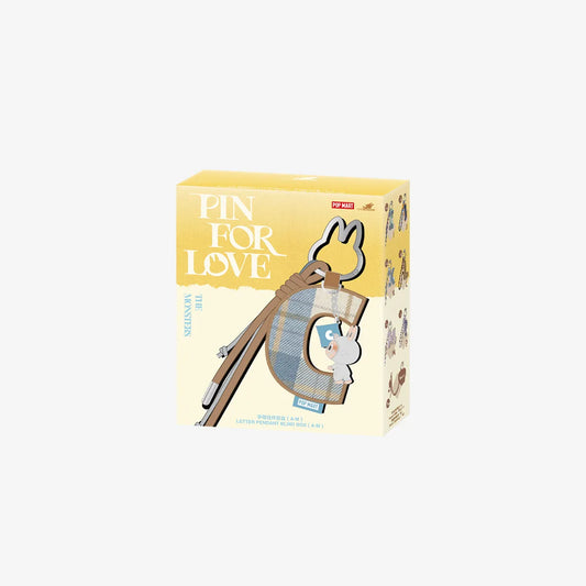 Popmart Labubu THE MONSTERS Pin for Love Series- Letter Pendant Blind Box- PREORDER - ETA 2 to 3 Weeks
