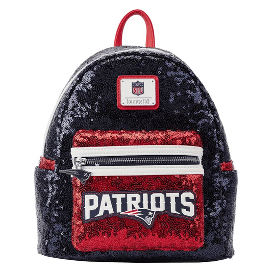 LOUNGEFLY NEW ENGLAND PATRIOTS SEQUINS MINI-BACKPACK