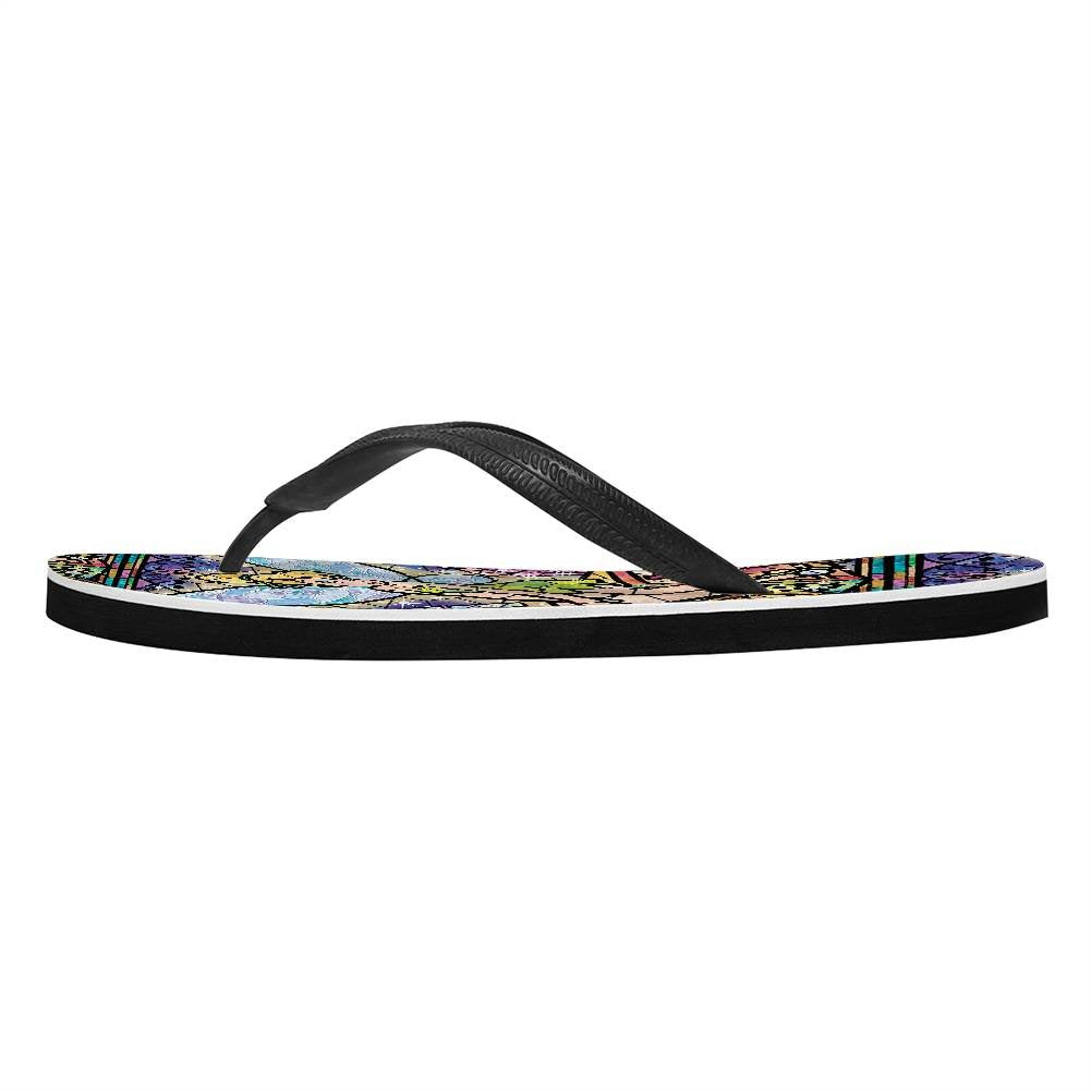 Floral Camo Flip Flops