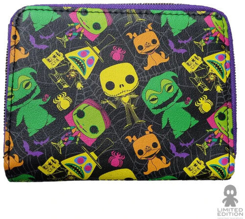 LOUNGEFLY FUNKO: The Nightmare Before Christmas - Neon Wallet