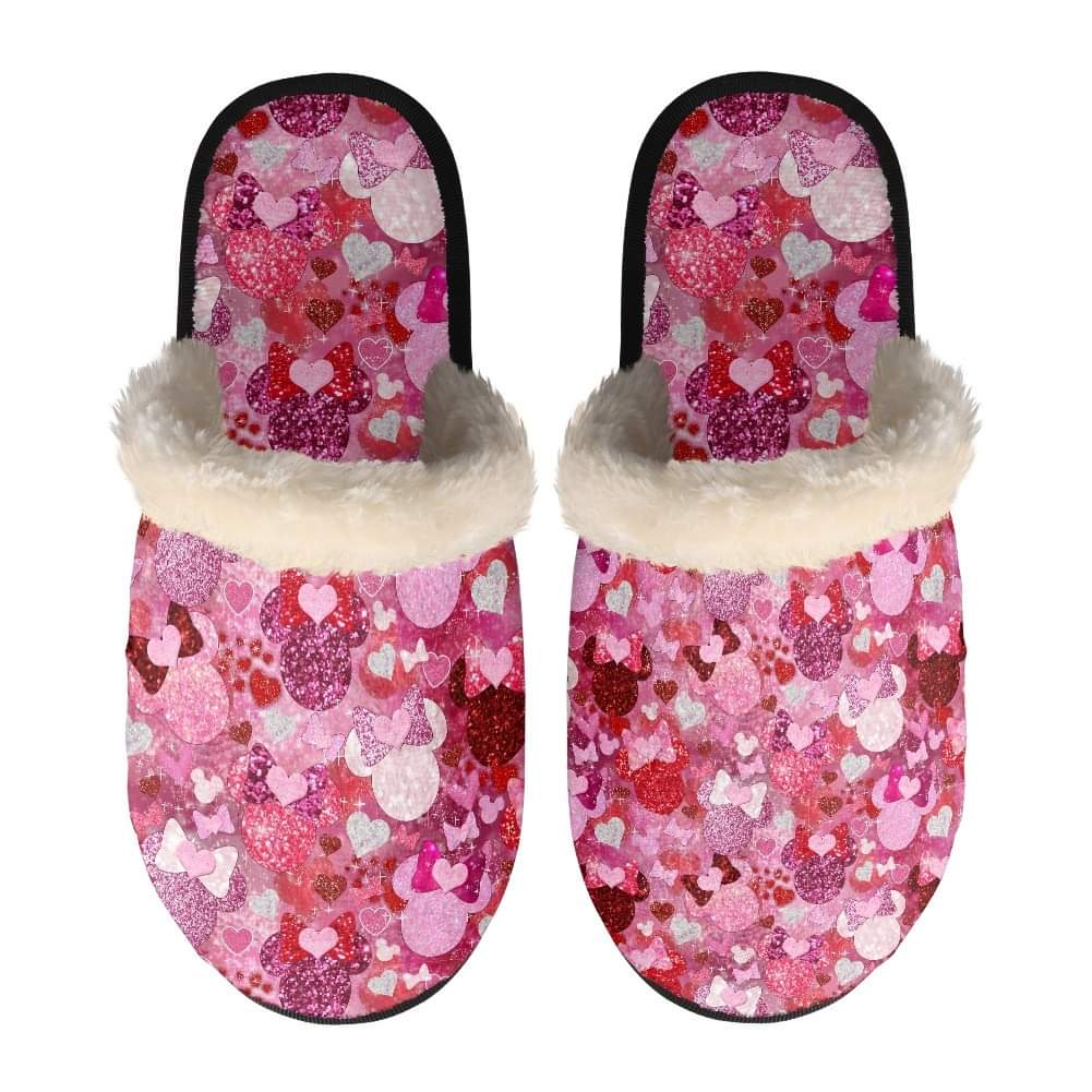 Mouse Valentine Slippers