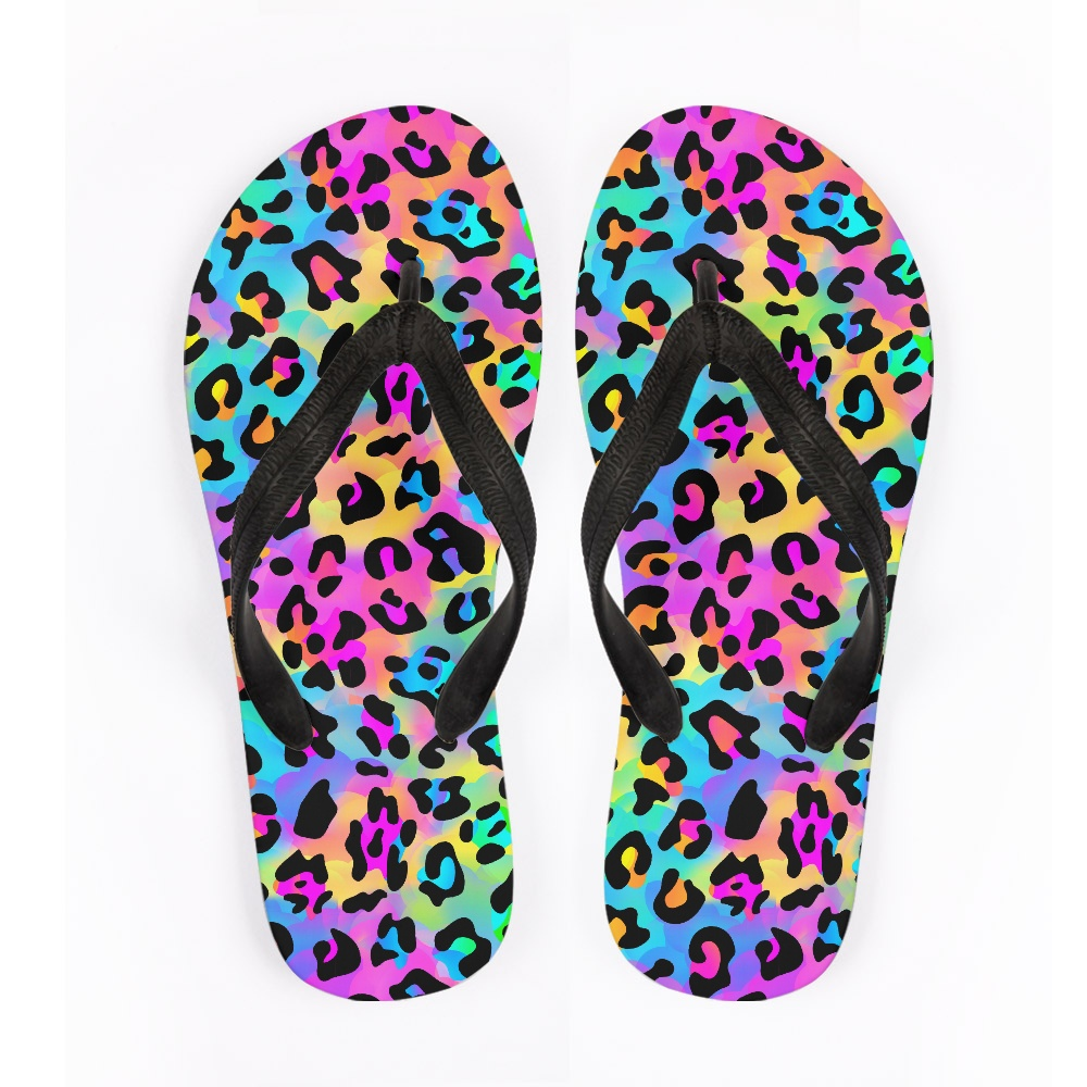 Rainbow Leopard Flip Flops Preorder - Closing 3/28 - ETA early May