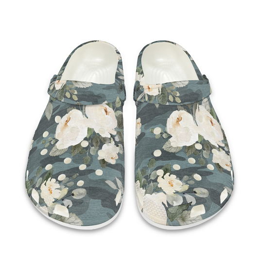 Floral Camo Clogs