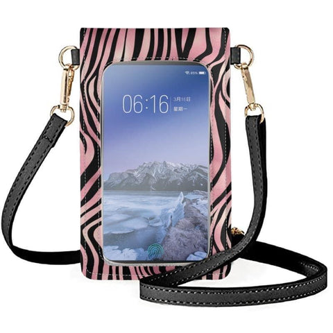 Pink zebra Phone Crossbody Bag Preorder - Closing 5/5 - ETA Early June