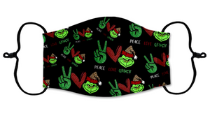 Peace, Love, Grinch Mask