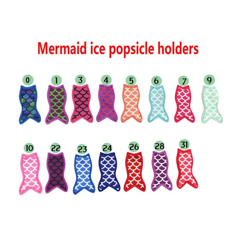 Mermaid tail popcicle holders