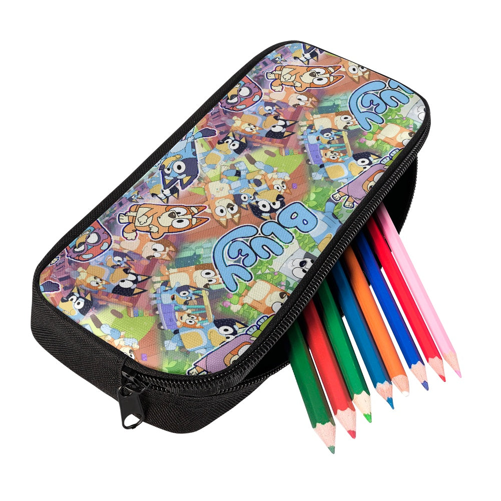 Bluey, Accessories, Bluey School Set Backpack Lunchbox Wpuzzle Pencil  Case