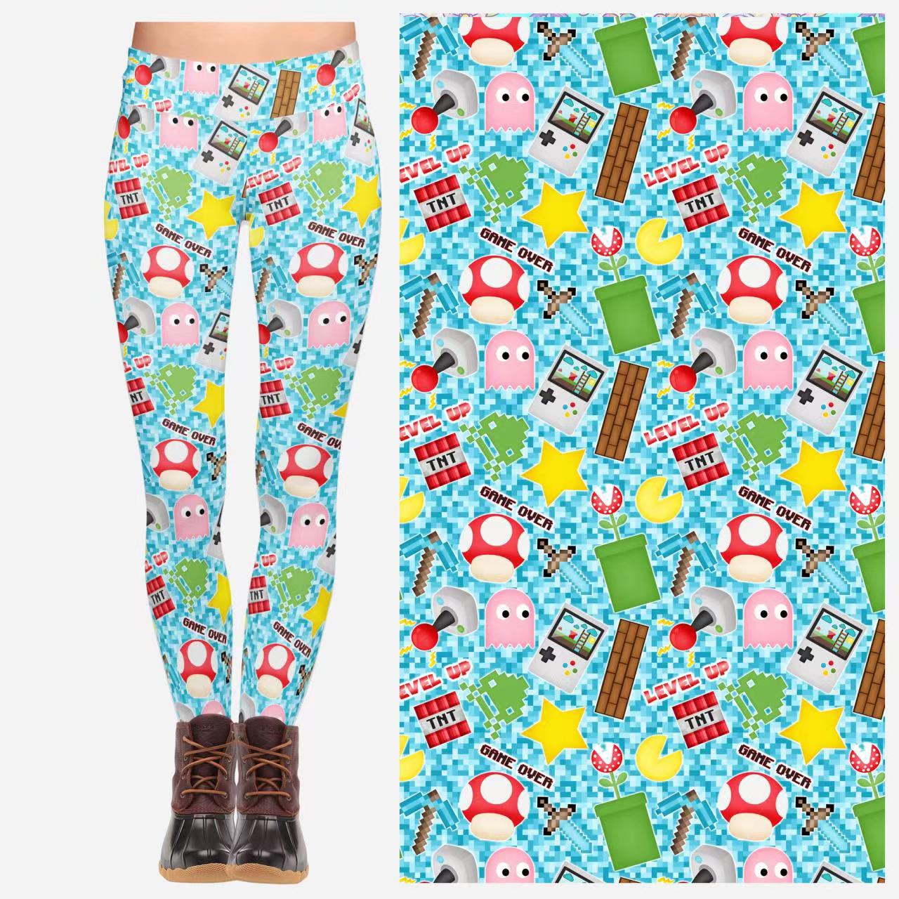 Retro Gamer Leggings w/pockets Preorder Closing 2/4 ETA Late Feb