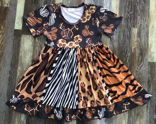 Safari Mouse Girl's dress - Preorder -