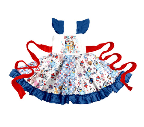 Red, White, Blue Girl's Twirl dress - Preorder - Closing 4/10- ETA mid May