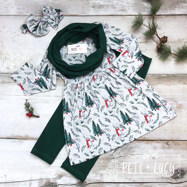 Girl's Winter Bunny 2 Piece Outfit